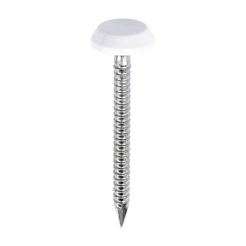 Polymer Headed Nail WHITE