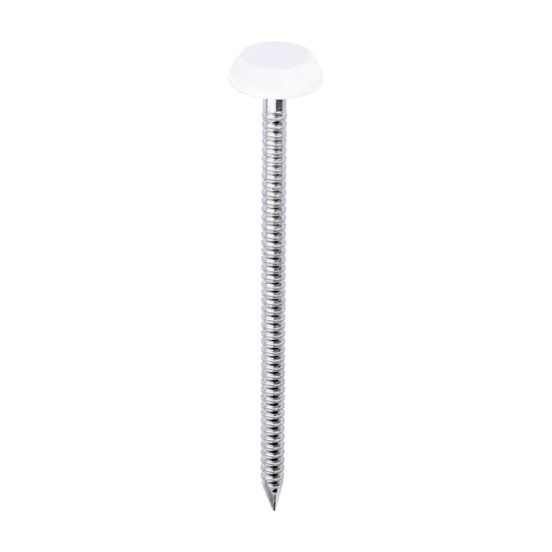 Polymer Headed Nail WHITE