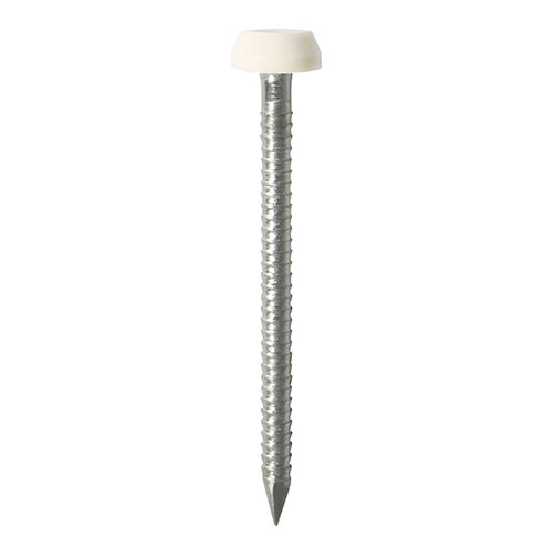 Polymer Headed Pin - White