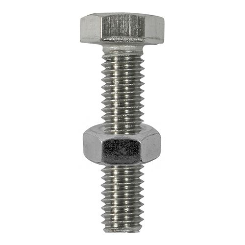 Set Screw & Hex Nut - A2 SS