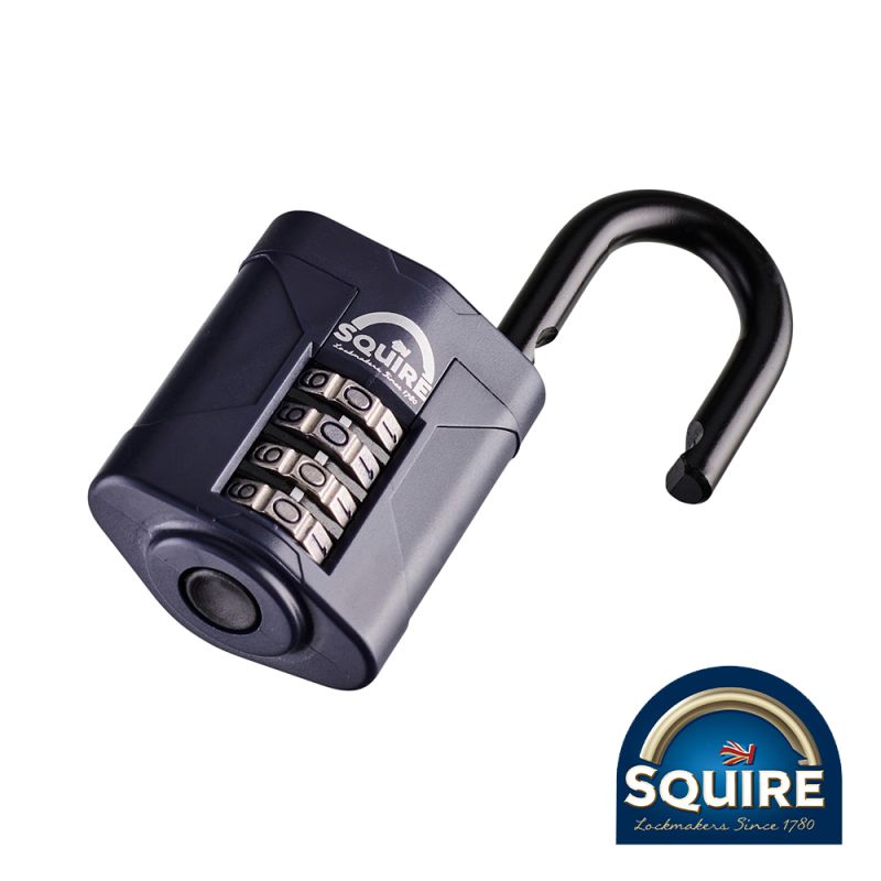 Combi Padlock Steel O/Shackle