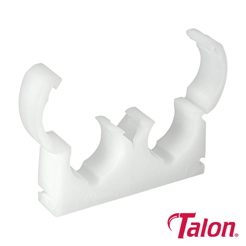 Double Hinged Clip - White