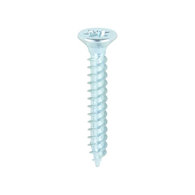 Twin Woodscrew PZ2 CSK Zinc