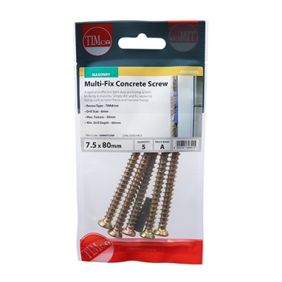 Multi-Fix Concrete Screw - ZYP