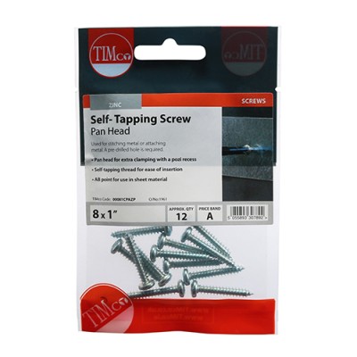 S/Tapping Screw PZ2 PAN - BZP