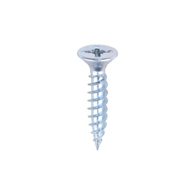 Twin Woodscrew PZ2 CSK Zinc