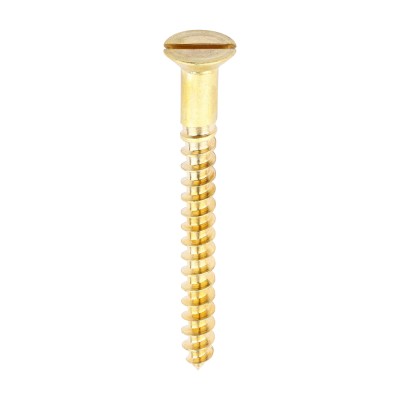 Brass Timber Screw SLOT CSK
