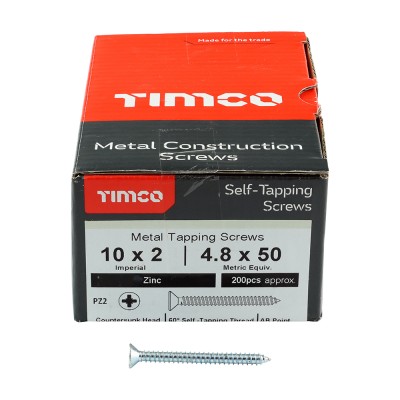 S/Tapping Screw PZ2 CSK Zinc