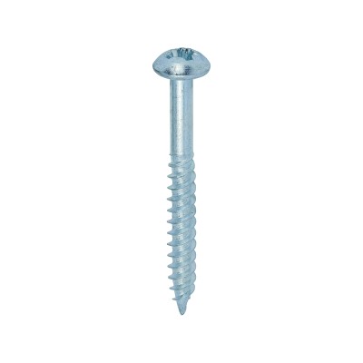 Twin Woodscrew PZ3 RND Zinc