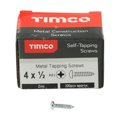 S/Tapping Screw PZ1 PAN Zinc