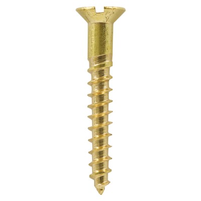 Brass Timber Screw SLOT CSK