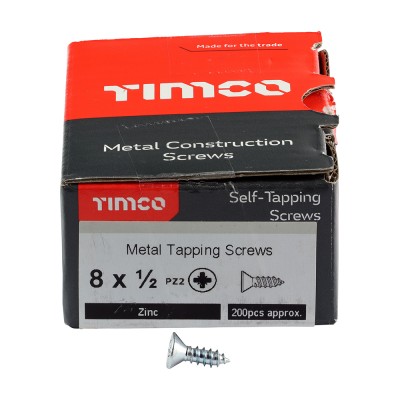 S/Tapping Screw PZ2 CSK Zinc