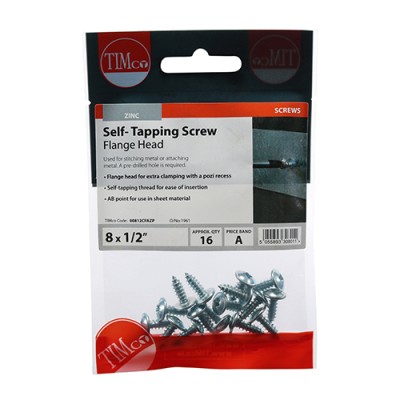 S/Tapping Screw PZ2 FLG - BZP