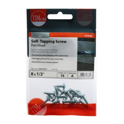 S/Tapping Screw PZ2 PAN - BZP