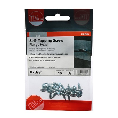 S/Tapping Screw PZ2 FLG - BZP