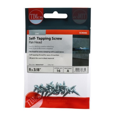 S/Tapping Screw PZ2 PAN - BZP