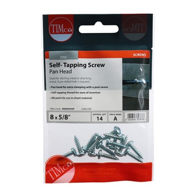 S/Tapping Screw PZ2 PAN - BZP