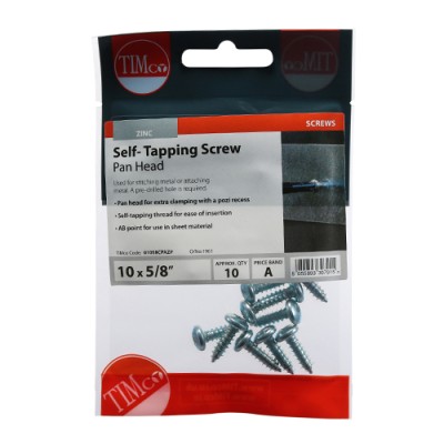 S/Tapping Screw PZ2 PAN - BZP
