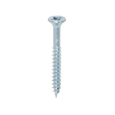Twin Woodscrew PZ2 CSK Zinc