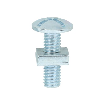 Roofing Bolt & SQ Nut Zinc