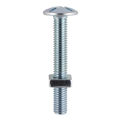 Roofing Bolt & SQ Nut Zinc