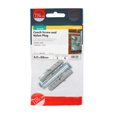 Coach Screw & Nylon Plugs