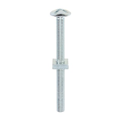 Roofing Bolt & SQ Nut Zinc