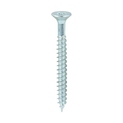 Twin Woodscrew PZ2 CSK Zinc