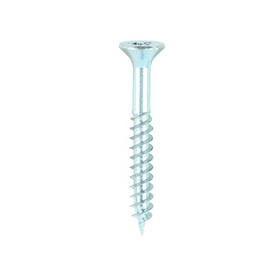 Twin Woodscrew PZ2 CSK Zinc