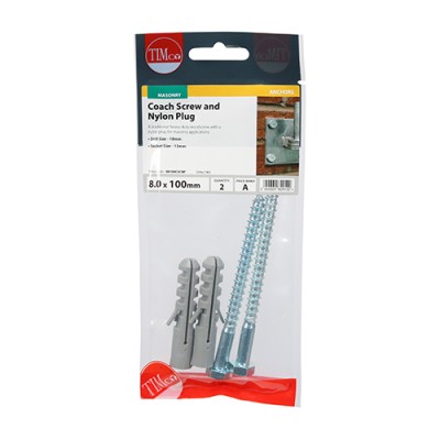 Coach Screw & Nylon Plugs