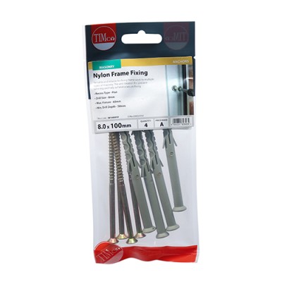 Nylon Frame Fixing - BZP