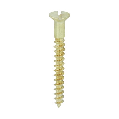 Brass Timber Screw SLOT CSK