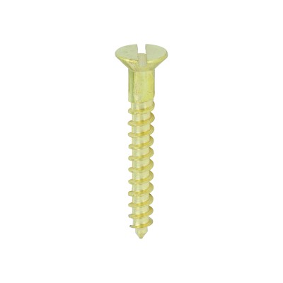 Brass Timber Screw SLOT CSK