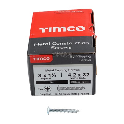 S/Tapping Screw PZ2 FLG Zinc