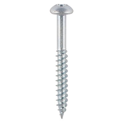 Twin Woodscrew PZ2 RND Zinc