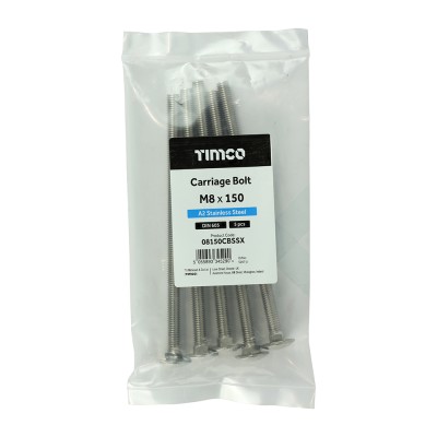 Carriage Bolt DIN 603 A2 SS