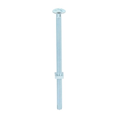 Roofing Bolt & SQ Nut Zinc