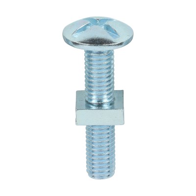 Roofing Bolt & SQ Nut Zinc