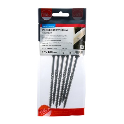 Hex Head Timber Screw - A4 SS