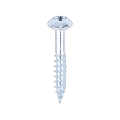 Twin Woodscrew PZ2 RND Zinc