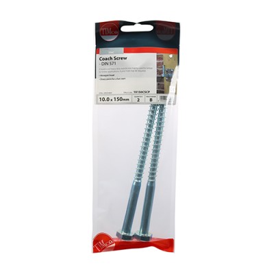 Coach Screw DIN 571 - BZP