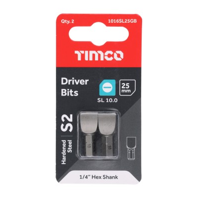 Slotted Driver Bit - S2 Grey