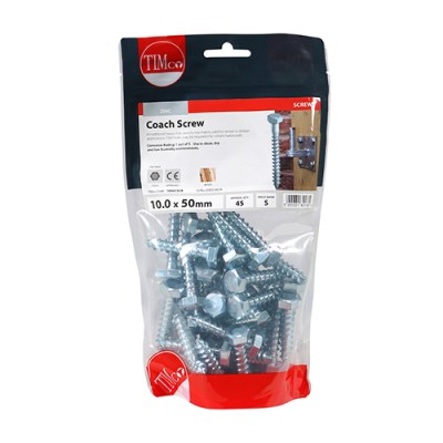 Coach Screw DIN 571 - BZP