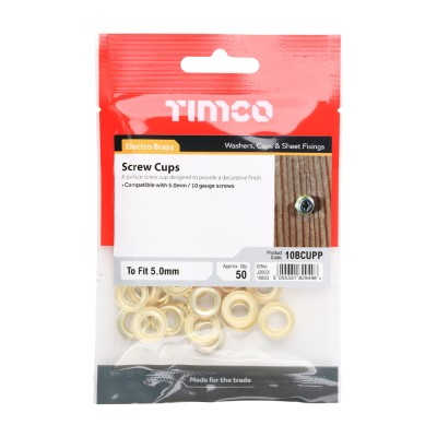 Surface Screw Cup - E/Brass