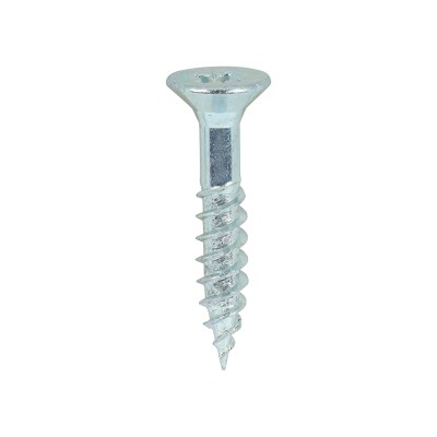 Twin Woodscrew PZ3 CSK Zinc