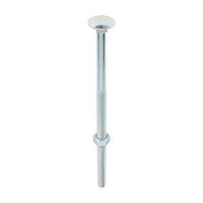 Carriage Bolt & Hex Nut - BZP