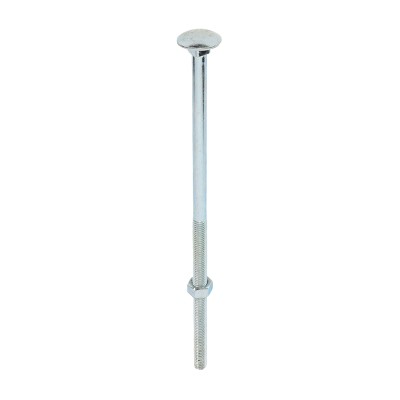 Carriage Bolt & Hex Nut - BZP
