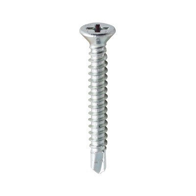 S/Drill PVC Screw CSK - BZP