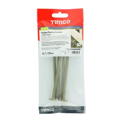 Wafer Head Timber Screw- Green