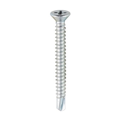 S/Drill PVC Screw CSK - BZP